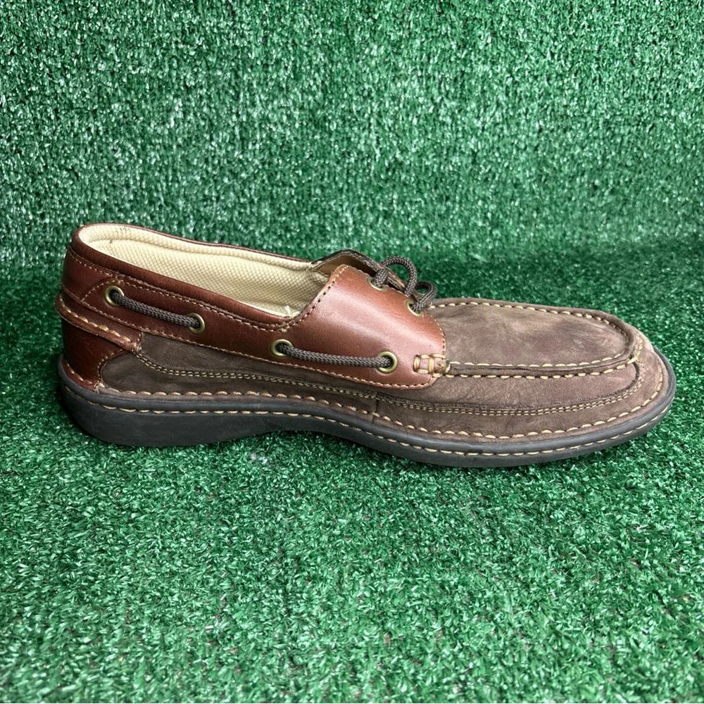 Nunn Bush Comfort Boat Shoes Brown‎ Leather Mens Size 10.5 M